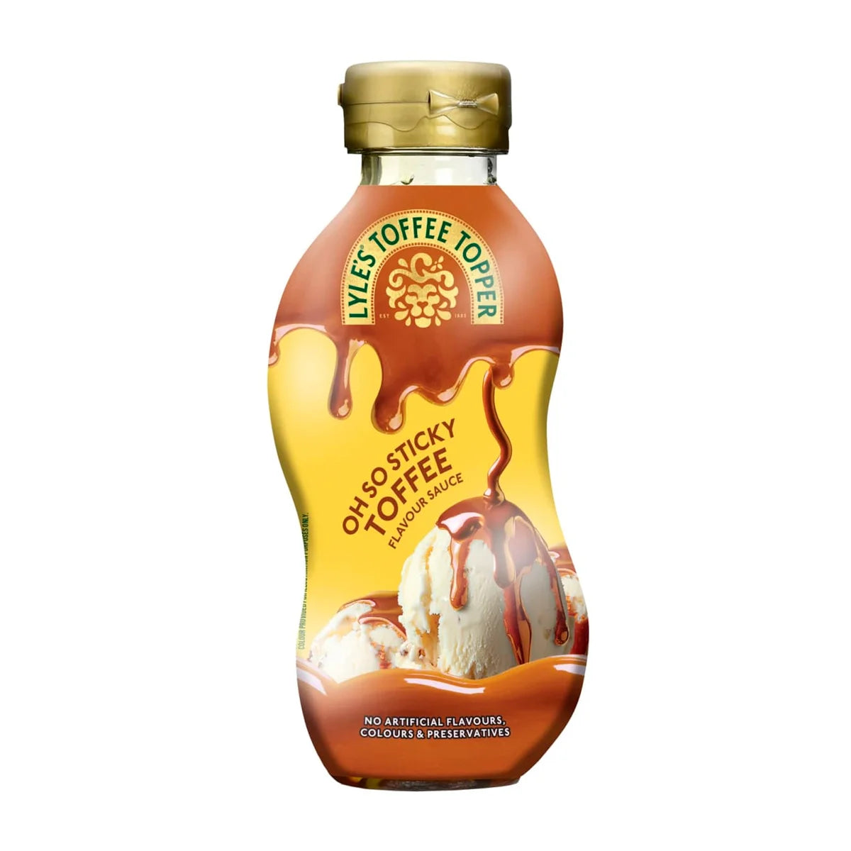 6 X Lyles Toffee Syrup Wave Bottle - 325Gr