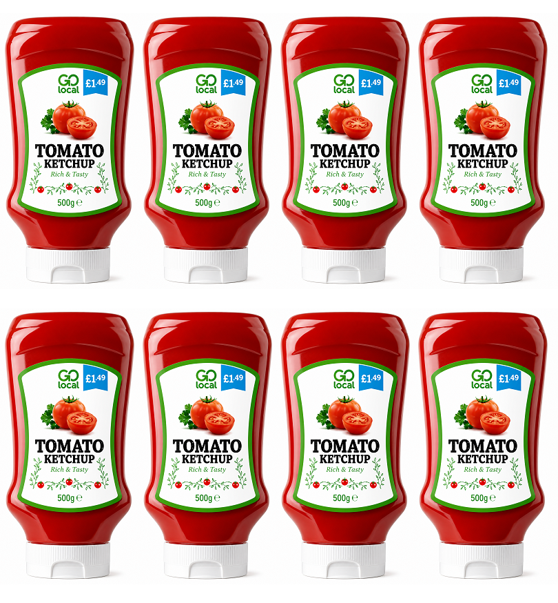8 X Go Local Tomato Ketchup - 500Ml
