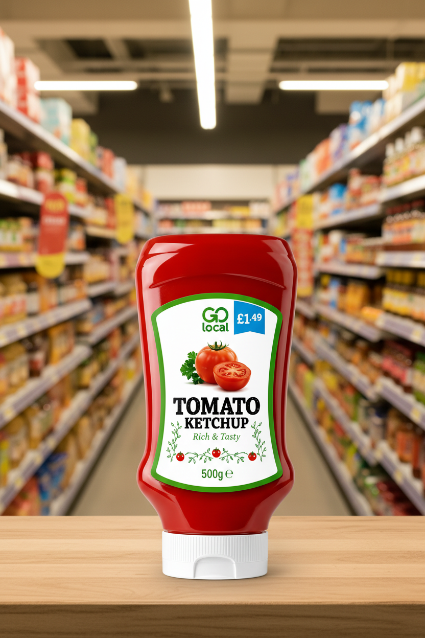 8 X Go Local Tomato Ketchup - 500Ml