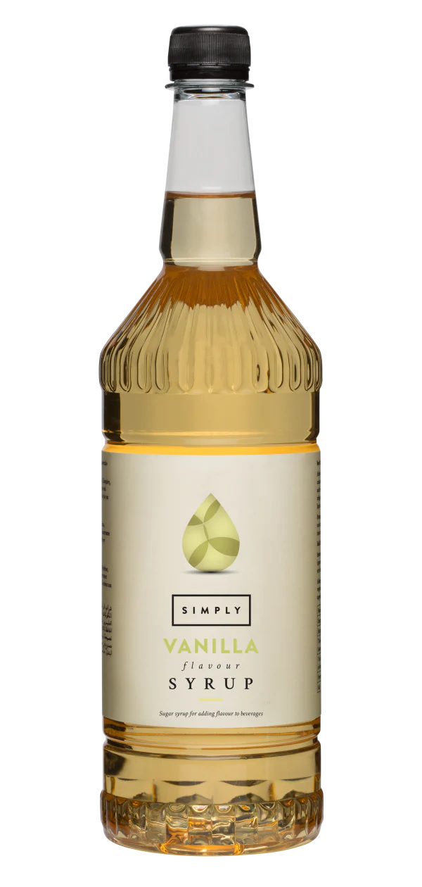 6 x Simply Vanilla Flavoured Syrup 1 Litre