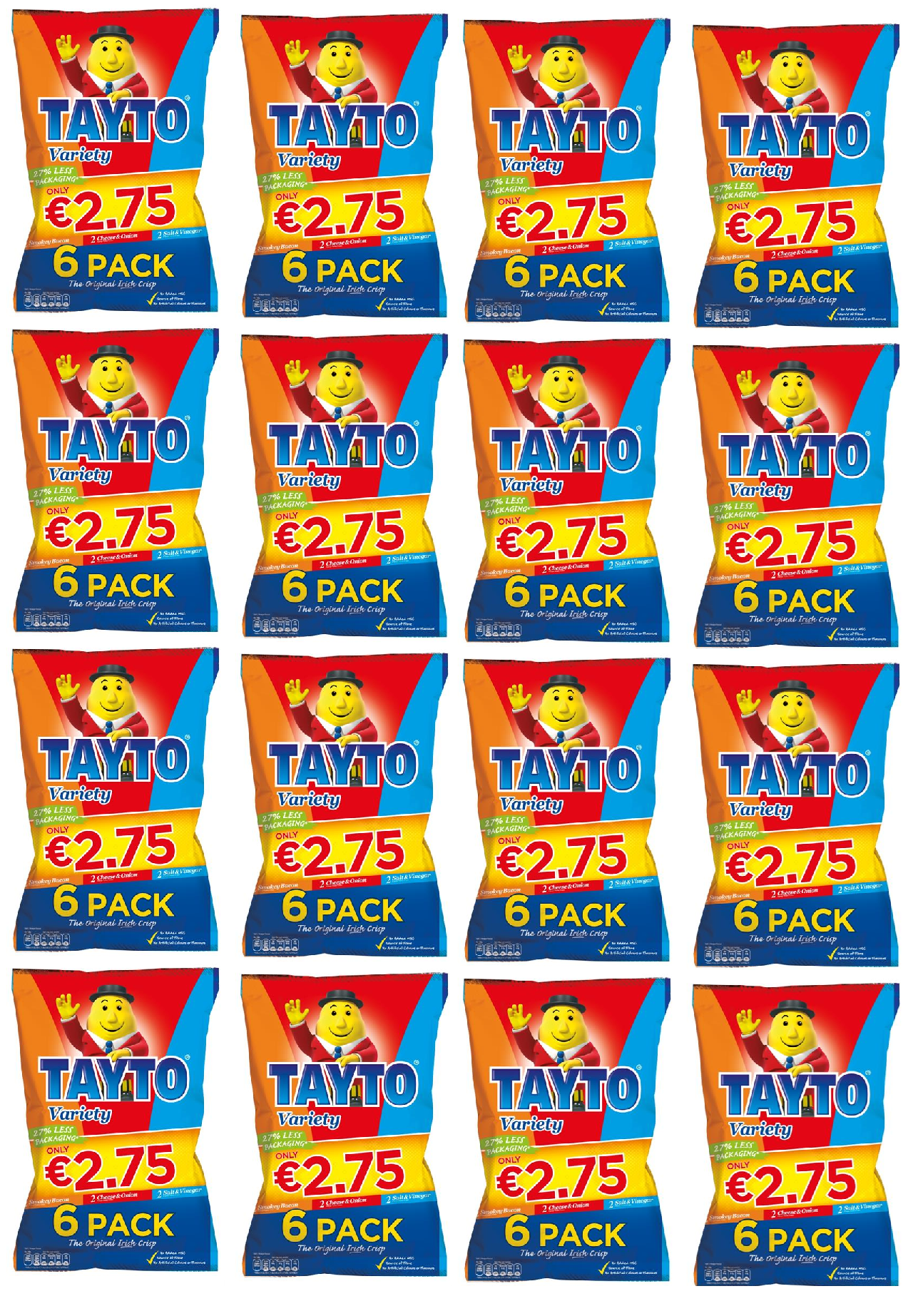 96 x Tayto - Variety 25G
