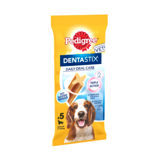 14-x-Pedigree-Dentastix-Daily-Dental-Chews-Med-Dog-5Sti-128Gm