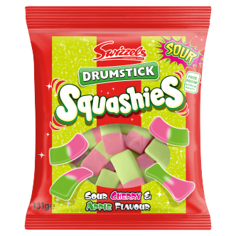 12-X-Swizzels-Squashies-Drumstick-Sour-Cherry-&-Apple-131G