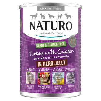 12-X-Naturo-Turkey-With-Chicken-Cans-In-Jelly-390G