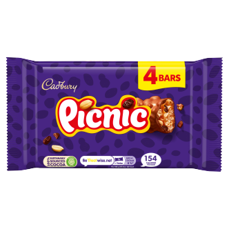 10-x-Cadbury-Picnic-Snacksize-4Pk-128Gm--