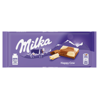 23-x-Milka-Happy-Cows-Milk-And-White-Choc-Bar-100Gm--