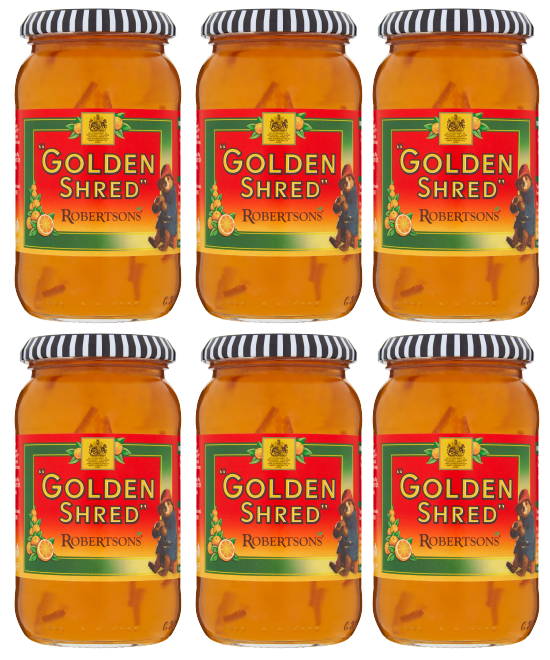 6 x Robertsons Golden Shred Marmalade 454Gm