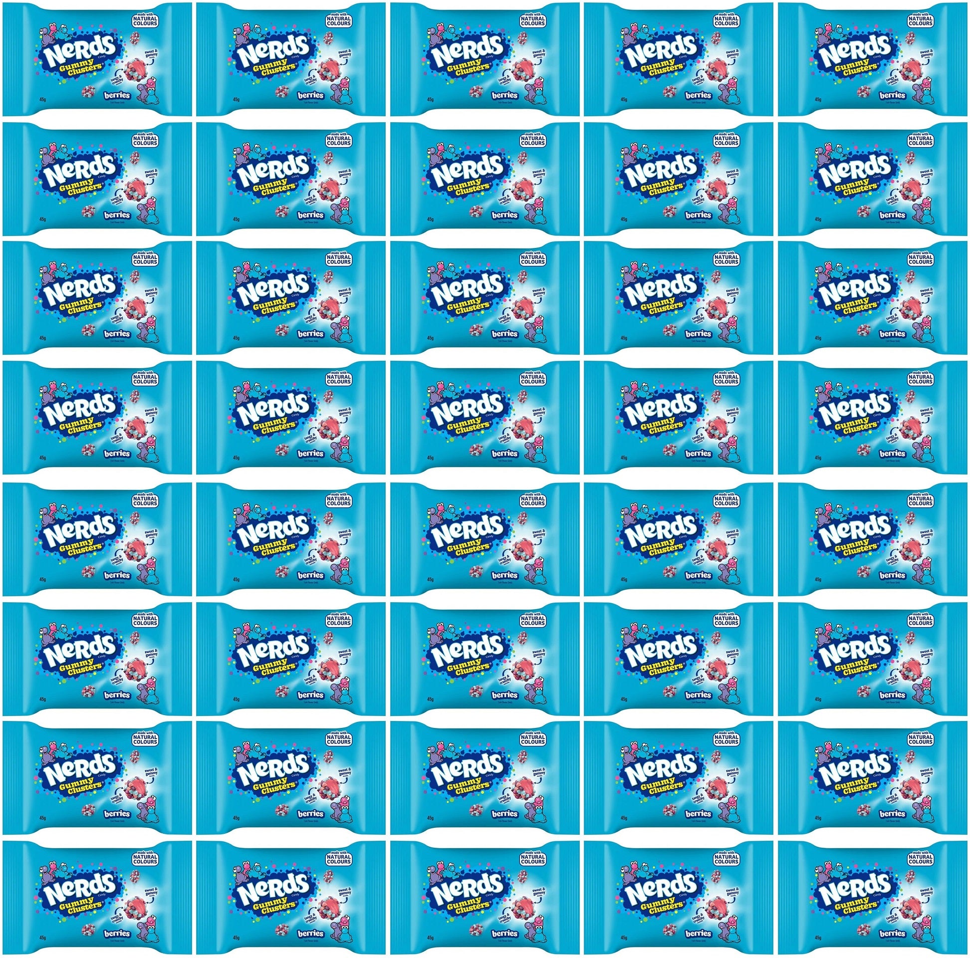 40 x Nerds Clusters Bag Berries - 45GM
