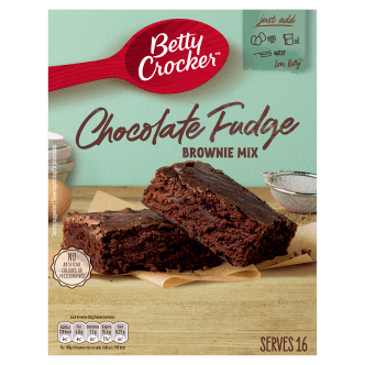 6 x Betty Crocker Chocolate Fudge Brownie Mix 415g