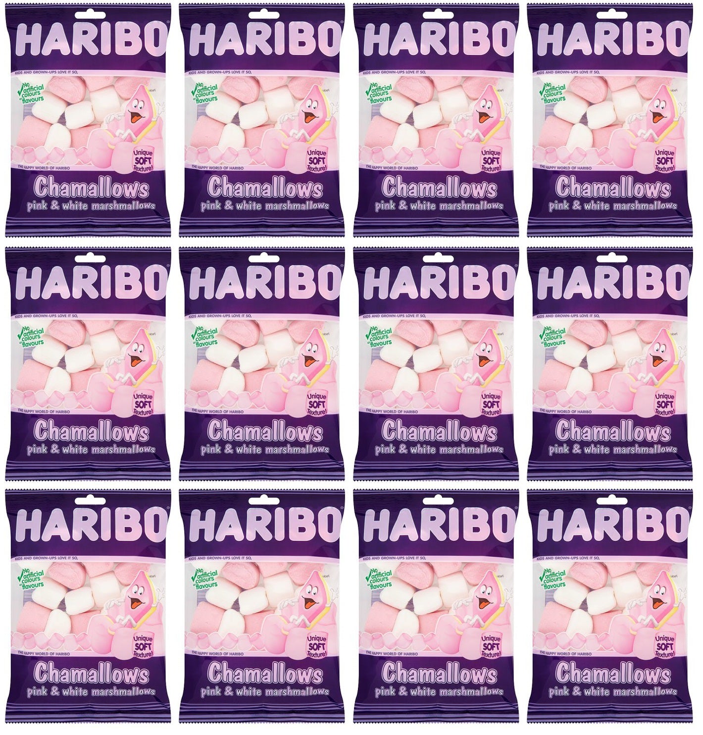 12 x Haribo Chamallows 140Gm