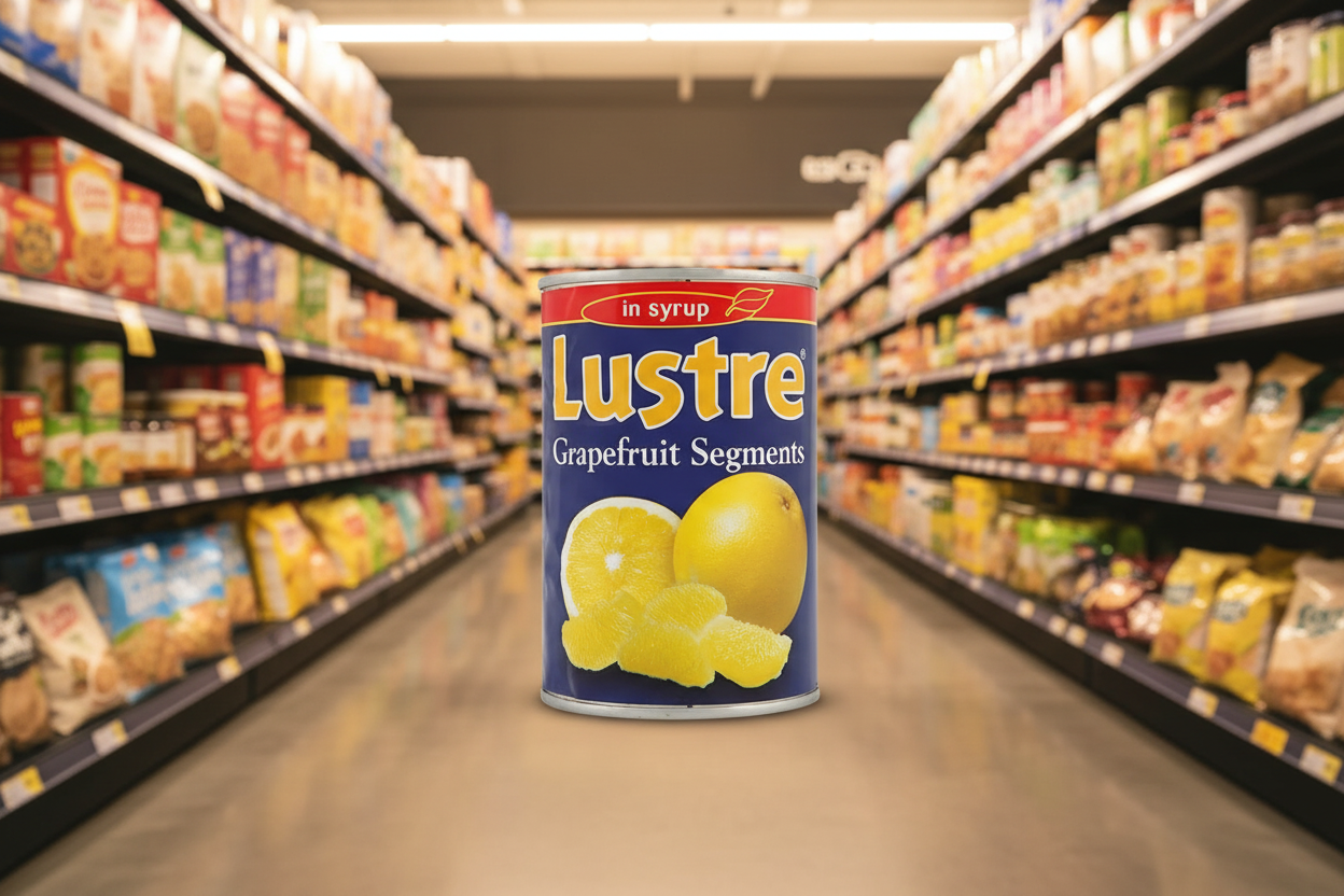 12 x Lustre Grapefruit Segments In Syrup 1.25Kg