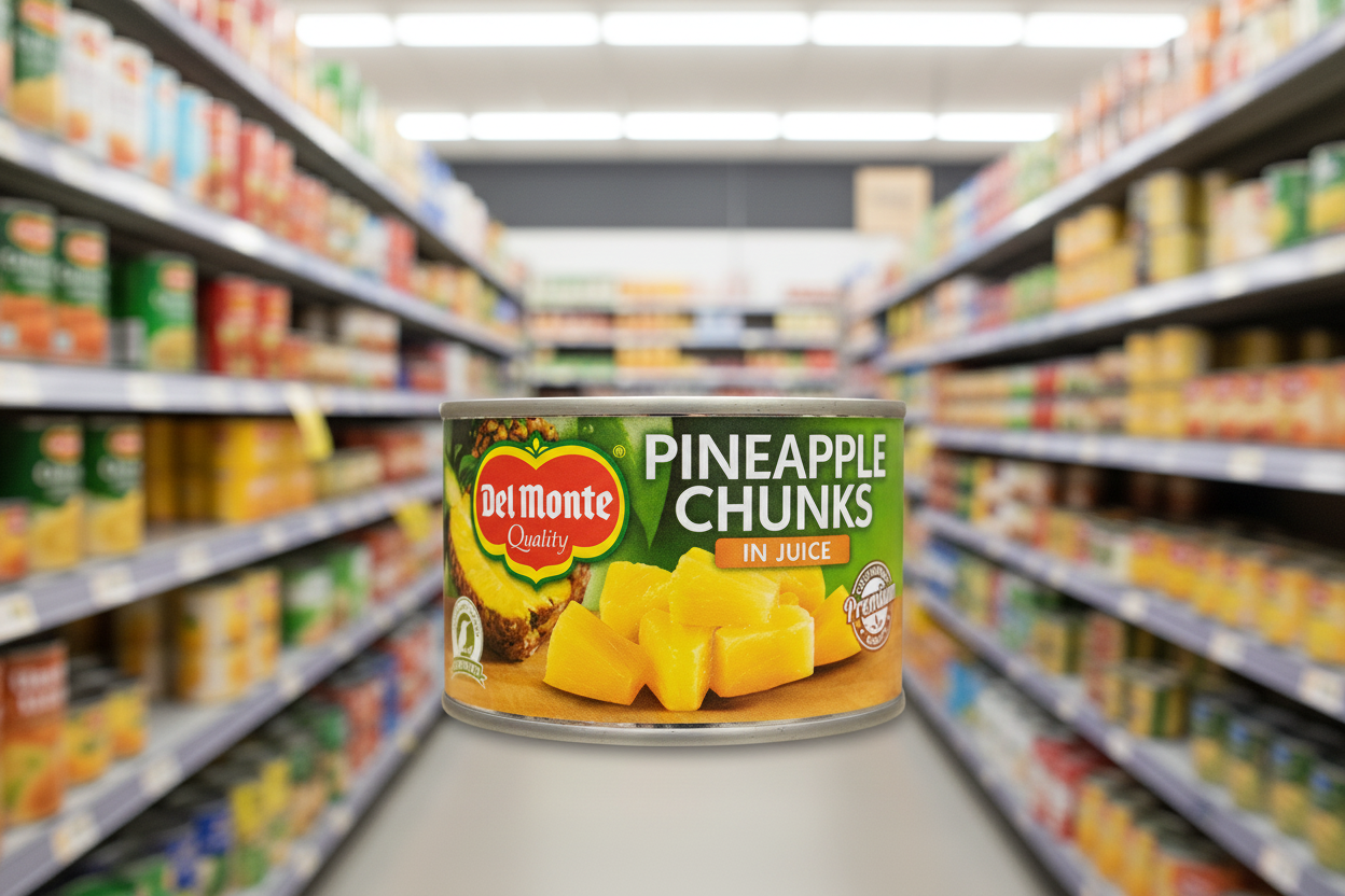 12 x Del Monte Pineapple Chunks In Juice 230Gm