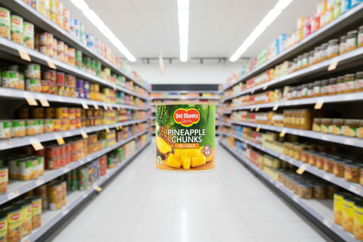 12 x Del Monte Pineapple Chunks In Juice 432Gm