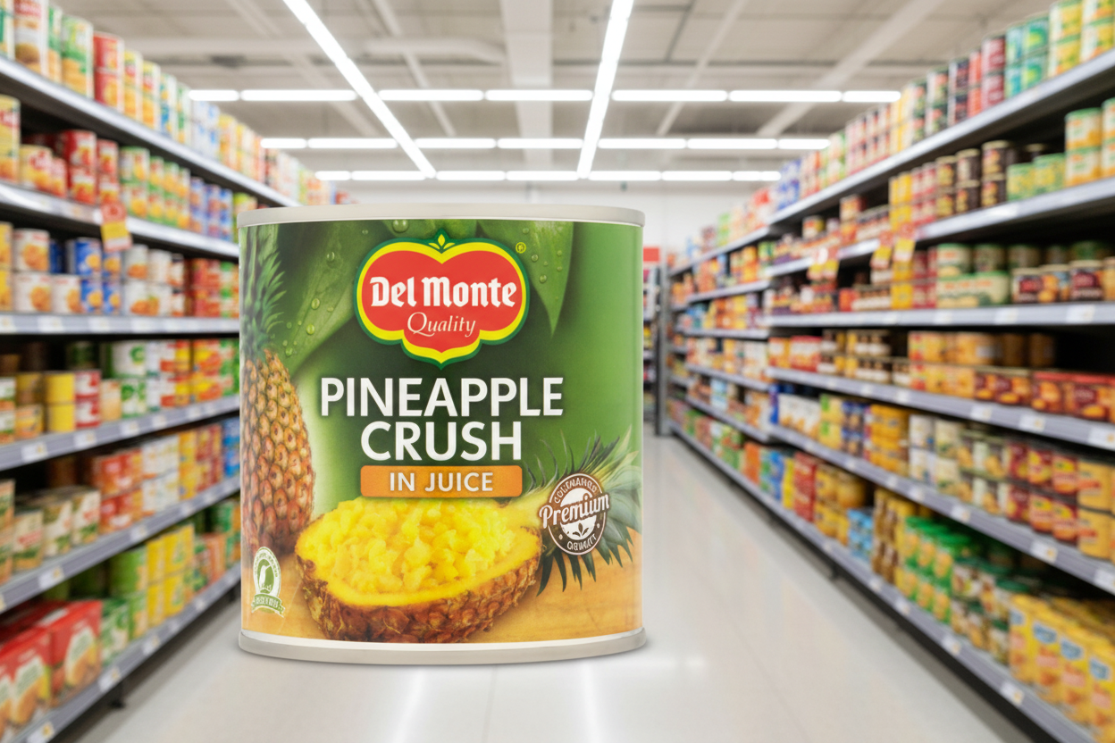4 x Del Monte Pineapple Crushed In Juice 432Gm