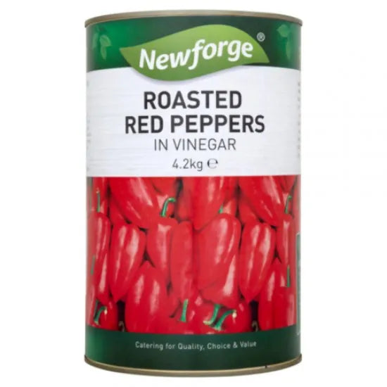 Newforge Roasted Red Peppers In Vinegar 4.2Kg