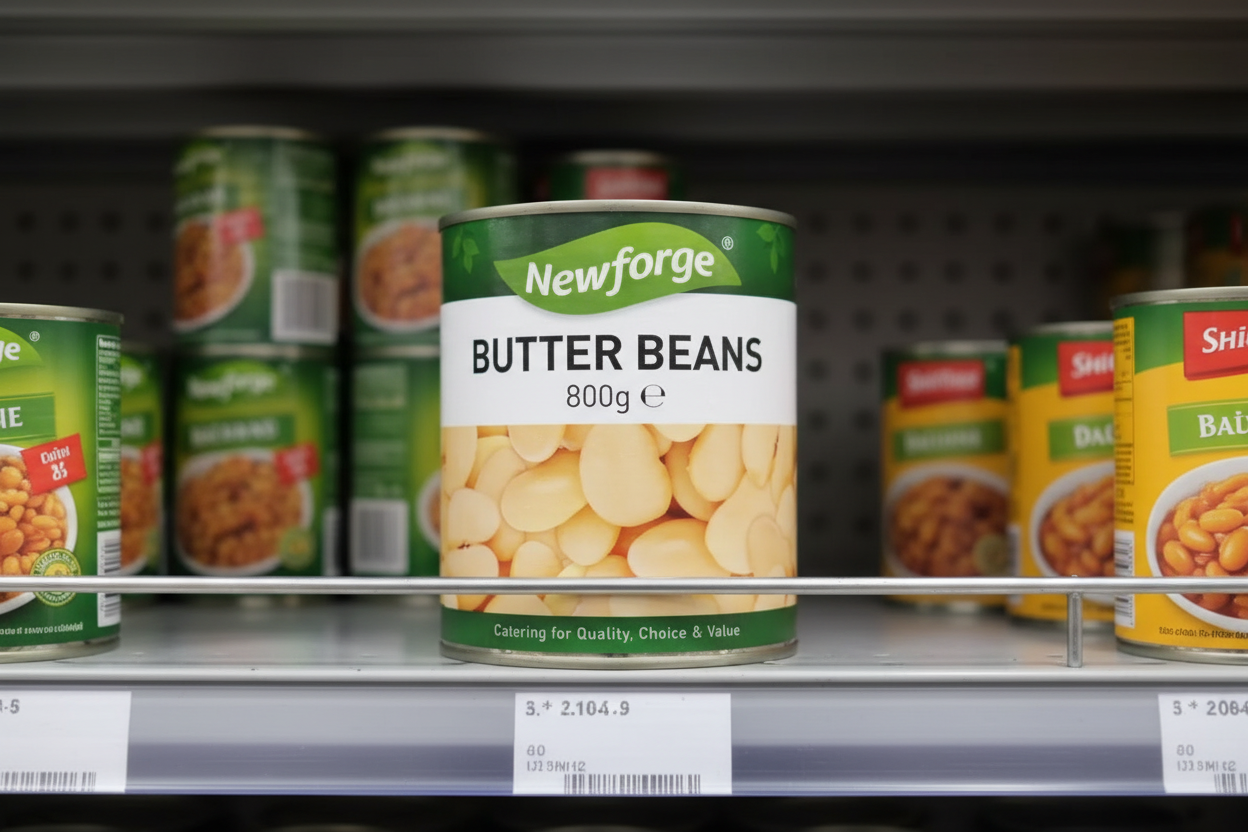 6 x Newforge Butter Beans 800G