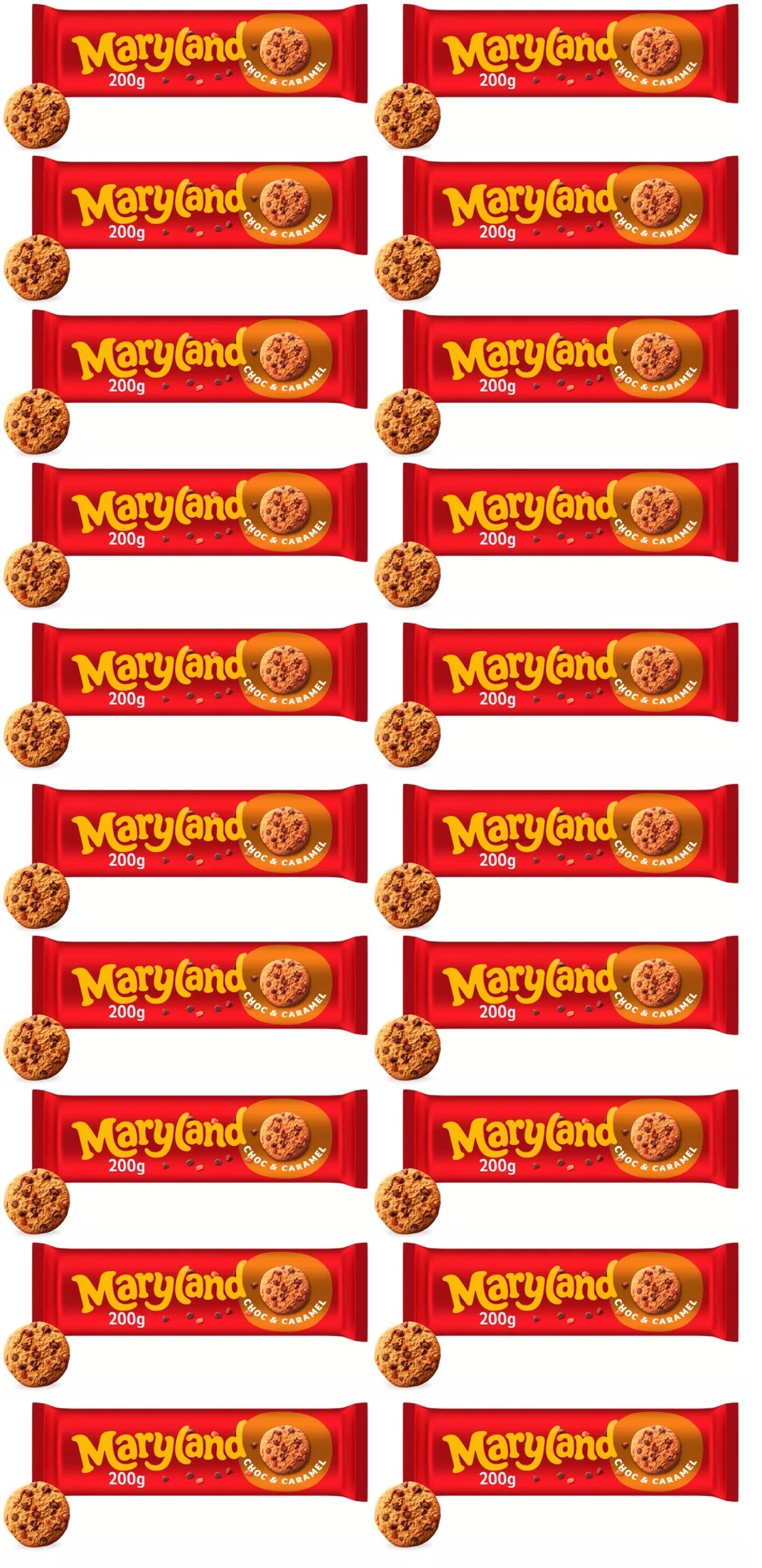 20 x Maryland Chocolate & Caramel  - 200GM