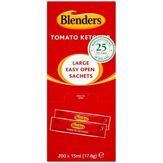 200 x Blenders Tomato Ketchup 200 X 15Ml (17.8G)