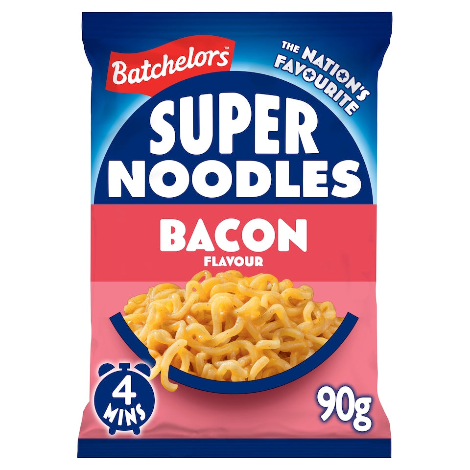 8 X Batch Super Noodles Bacon - 90Gm
