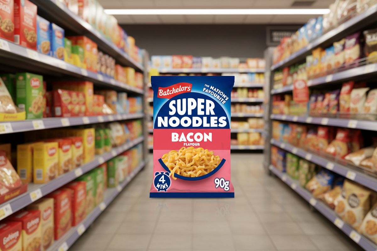 8 X Batch Super Noodles Bacon - 90Gm