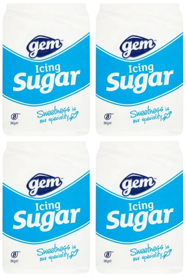 4 x Gem Icing Sugar 3Kg