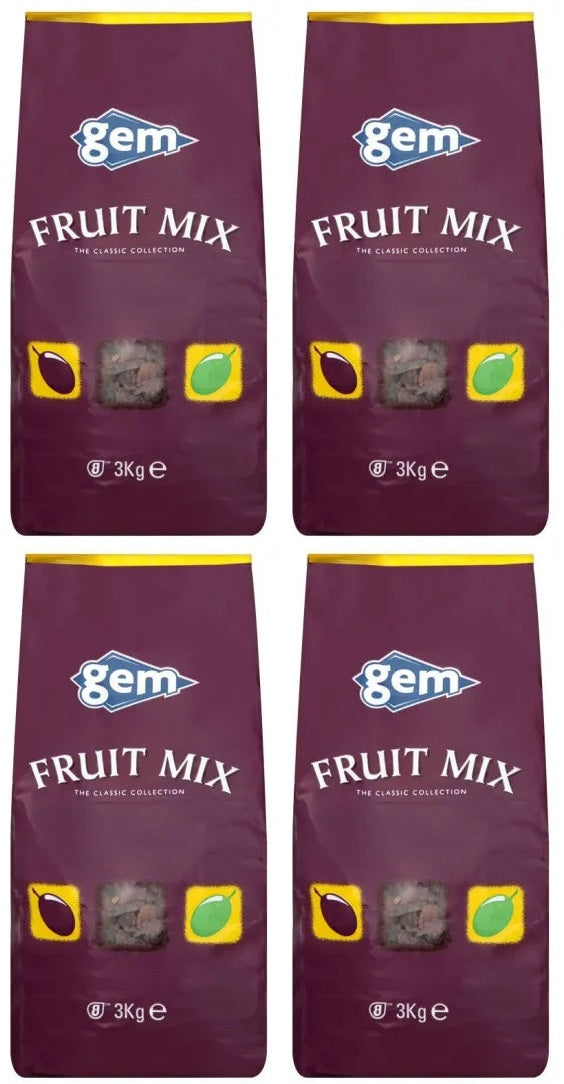 4 x Gem Fruit Mix 3Kg