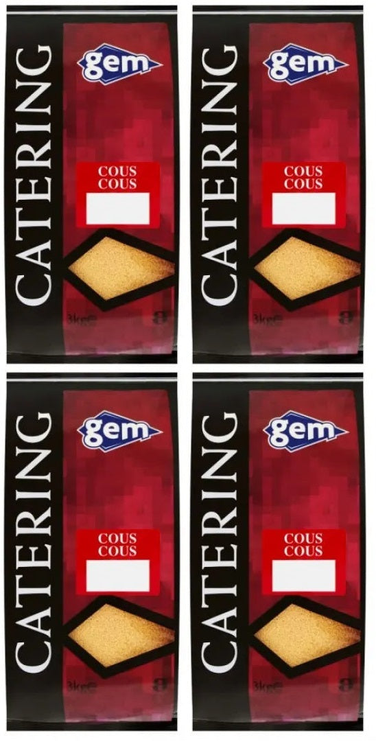 4 x Gem Catering Cous Cous 3Kg