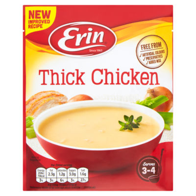 30 X Erin Simmer Thick Chicken Soup - 64G