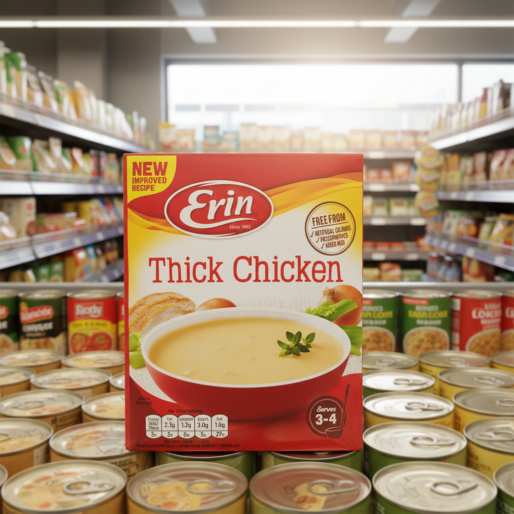 30 X Erin Simmer Thick Chicken Soup - 64G
