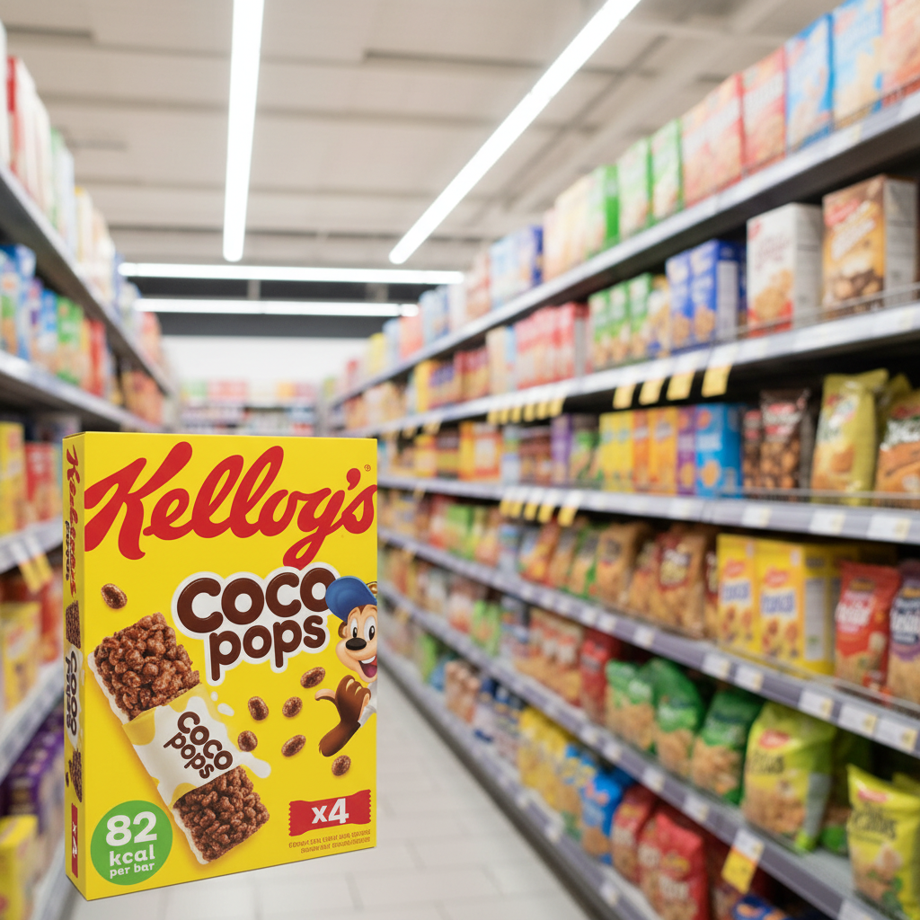 10 X Kellogg'S Coco Pops Chocolate Cereal Bars 4 Pack - 80Gm