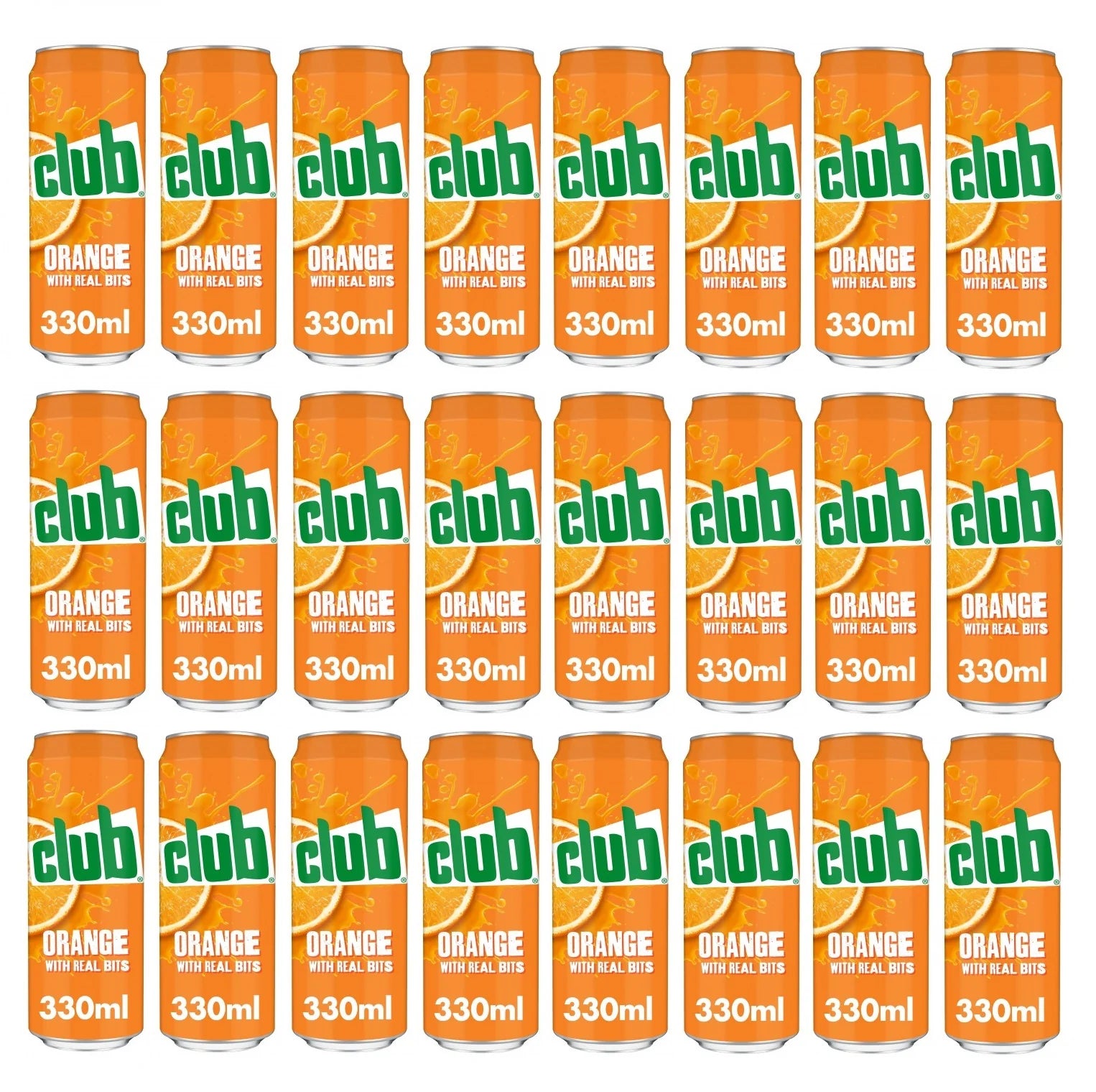 24 x Club Orange Can 330Ml