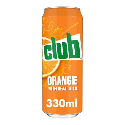 24 x Club Orange Cans - 330Ml