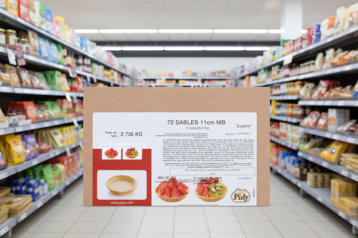 12 x Gourmet Pidy 36 Quiche Mb 18Cm + Alu