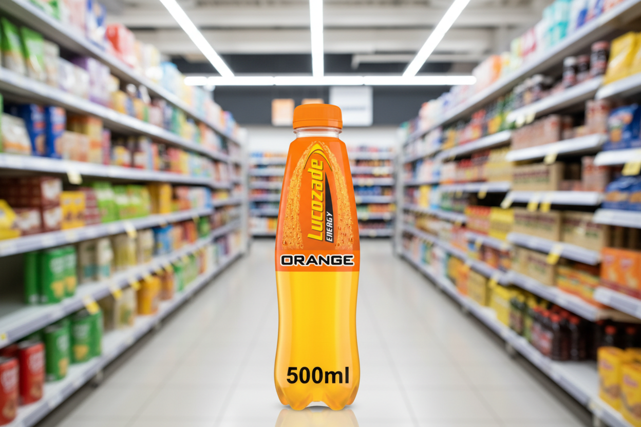 12 x Lucozade Energy Drink Orange 500Ml