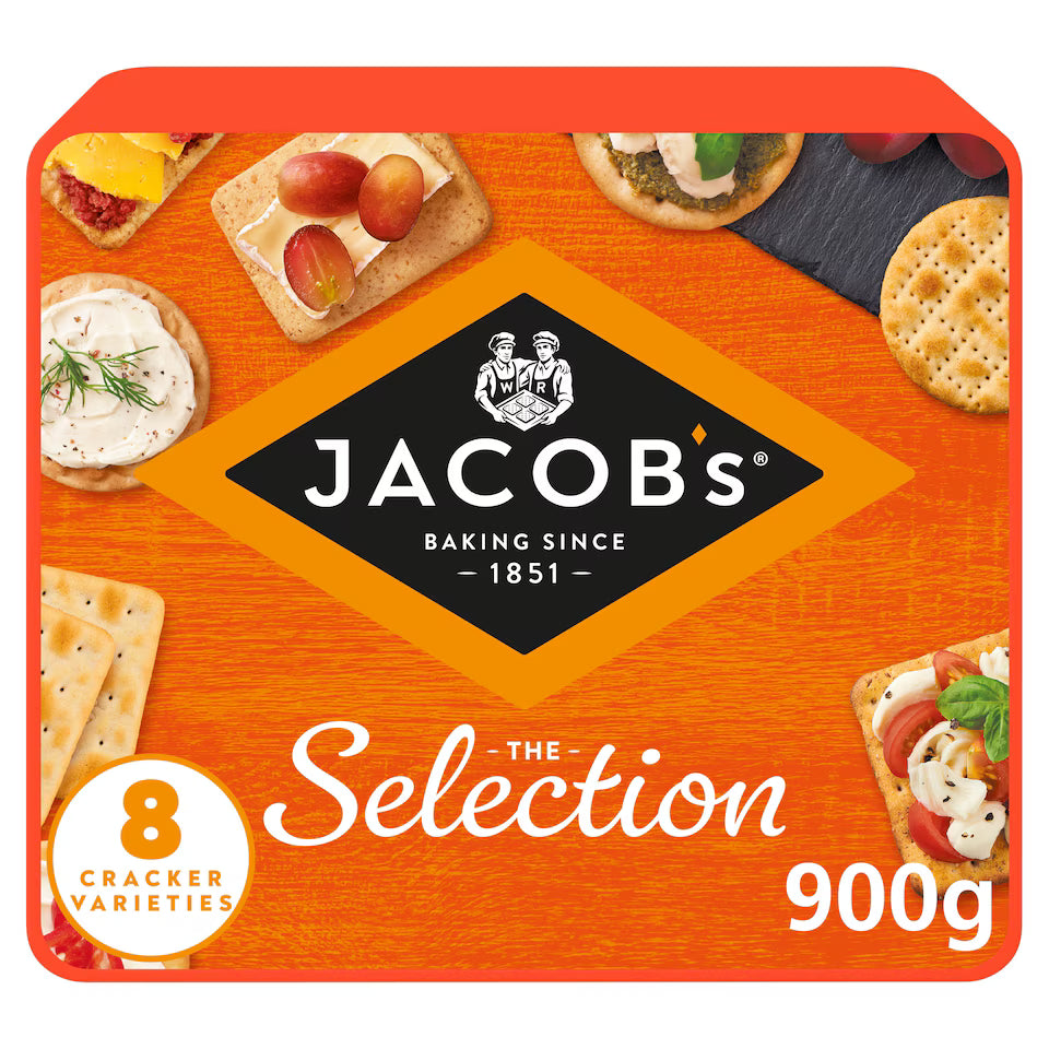 6 X Jacobs Biscuits For Cheese Tub - 900Gm