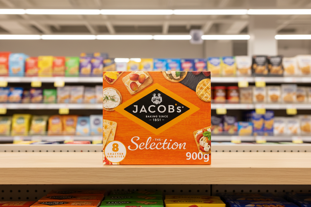 6 X Jacobs Biscuits For Cheese Tub - 900Gm