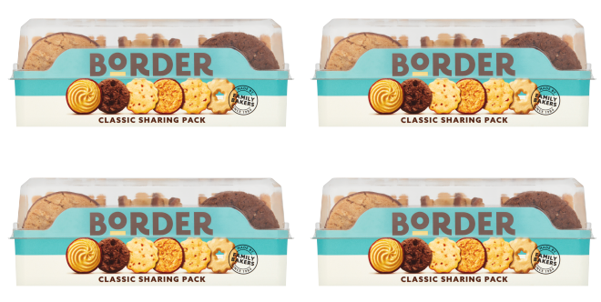 4 X Border Biscuits Classic Recipes Sharing Pack 400Gm