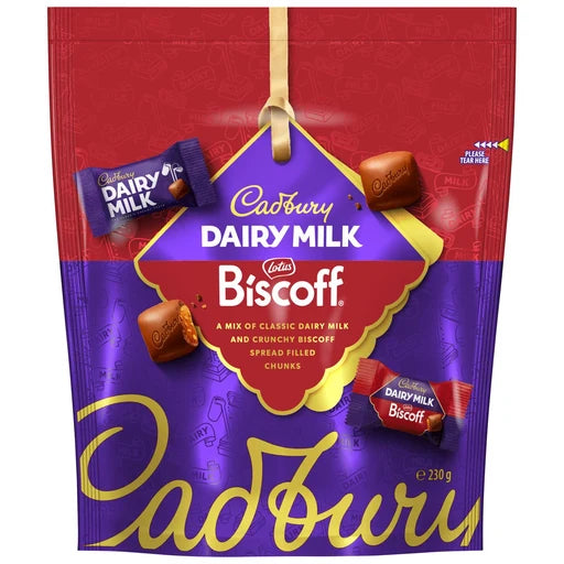 8 X Cadbury Dairy Milk Biscoff Pouch - 230Gm