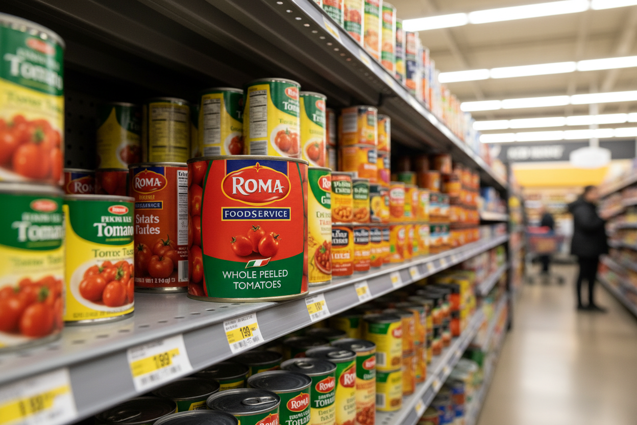 Roma Foodservice Whole Peeled Tomatoes 2.55Kg