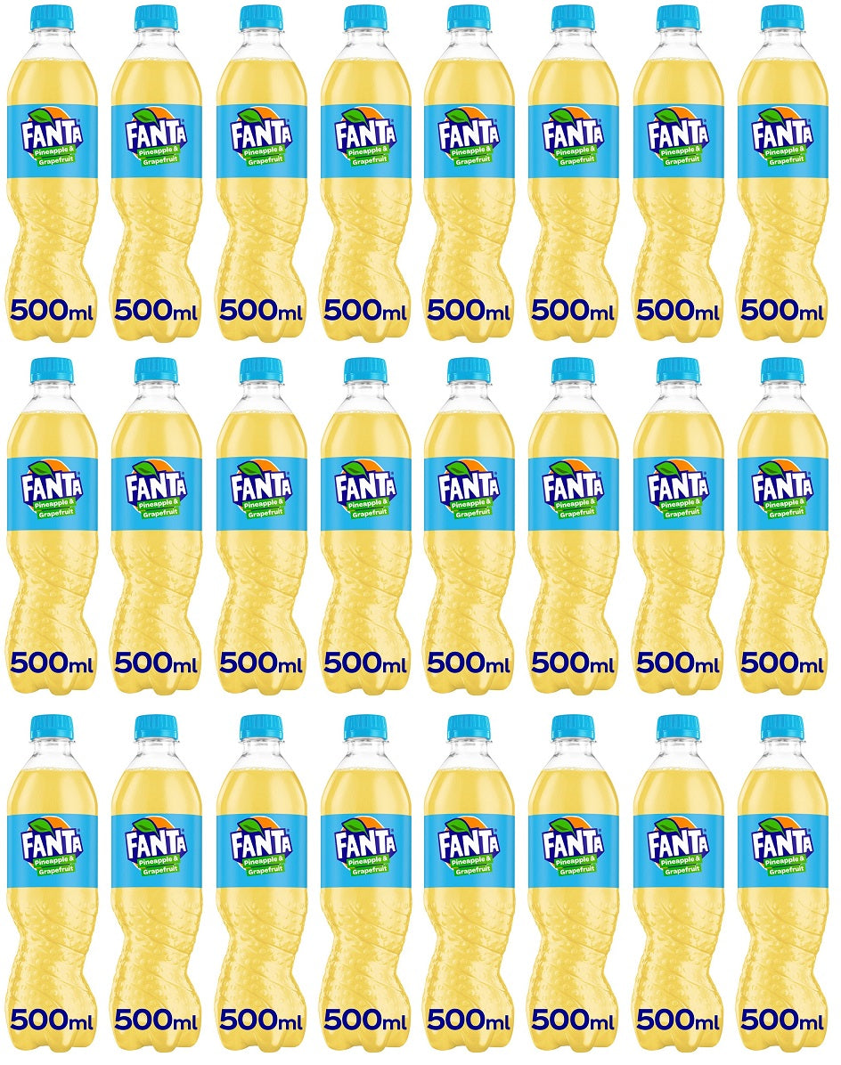24 x Fanta Pineapple & Grapefruit 500Ml