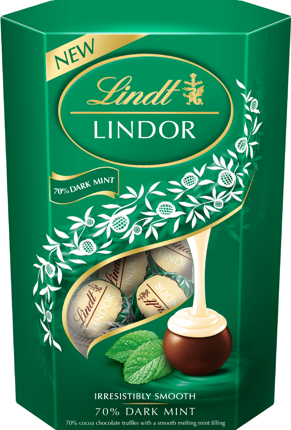 8 x Lindor Cornet Dark Mint  - 200GM