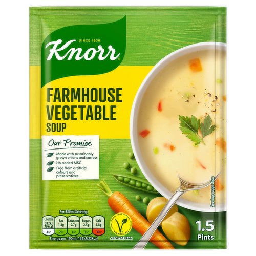 12 x Knorr Farmhouse Vegetable Soup 1.5 Pints/74G