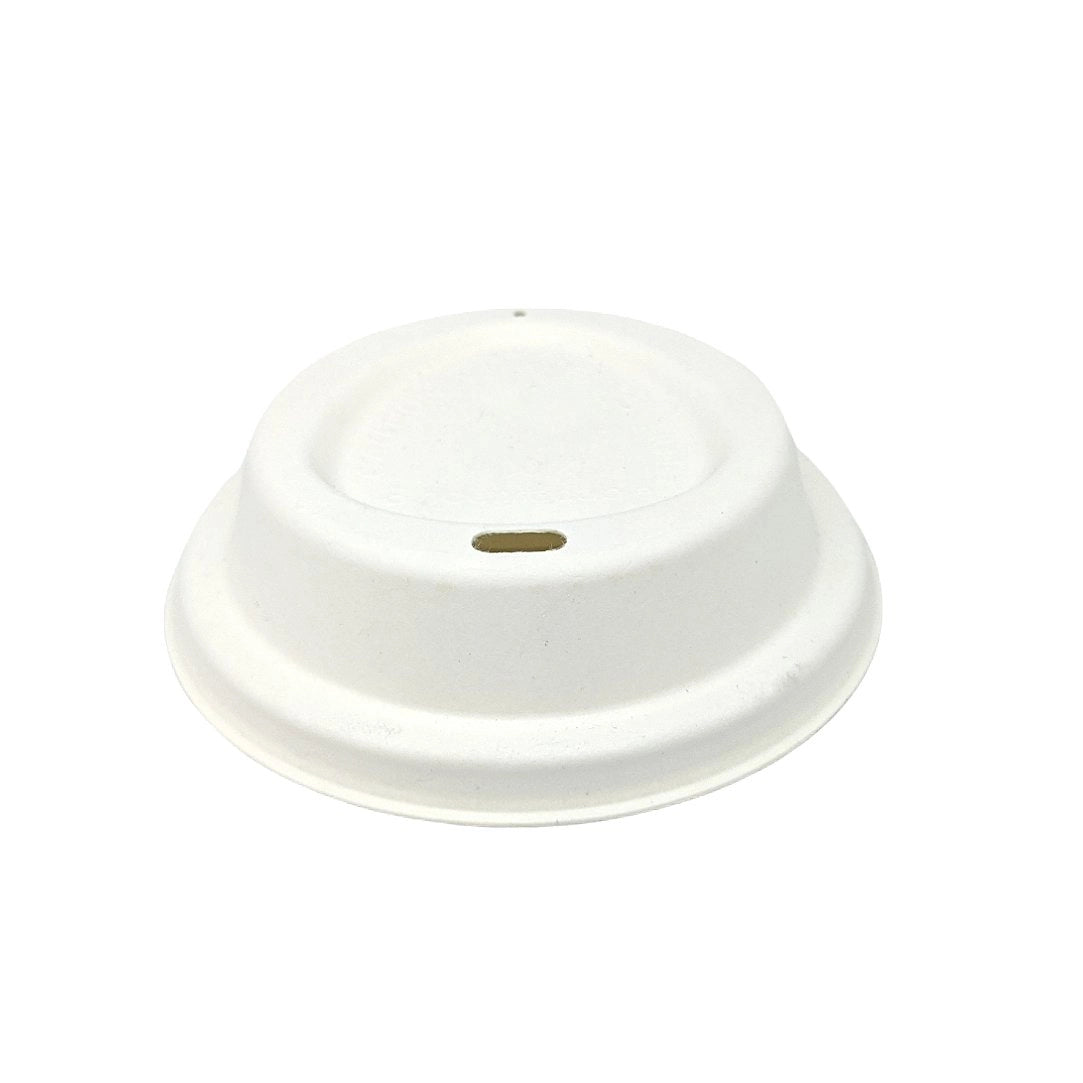 20 x Green Spirit Hot Cup Lid Plastic Free 80Mm 50Pk