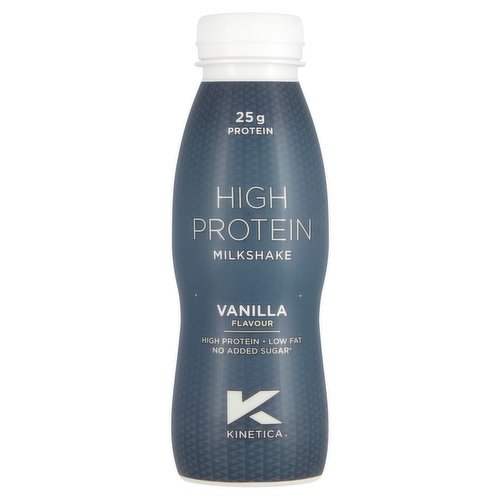 12 x Kinetica High Protein Milkshake Vanilla Flavour 330Ml