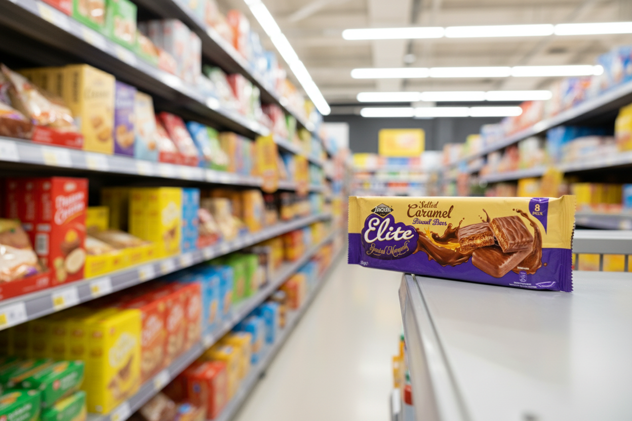 16 x Jacobs Elite Special Moments Salted Caramel Biscuit Bars 145G