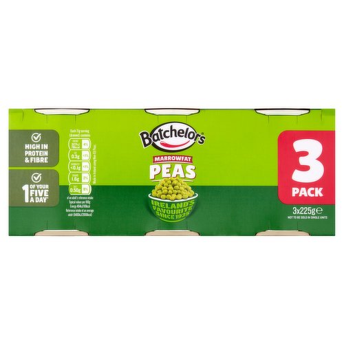 12 x Batchelor's Marrowfat Peas 3 X 225G