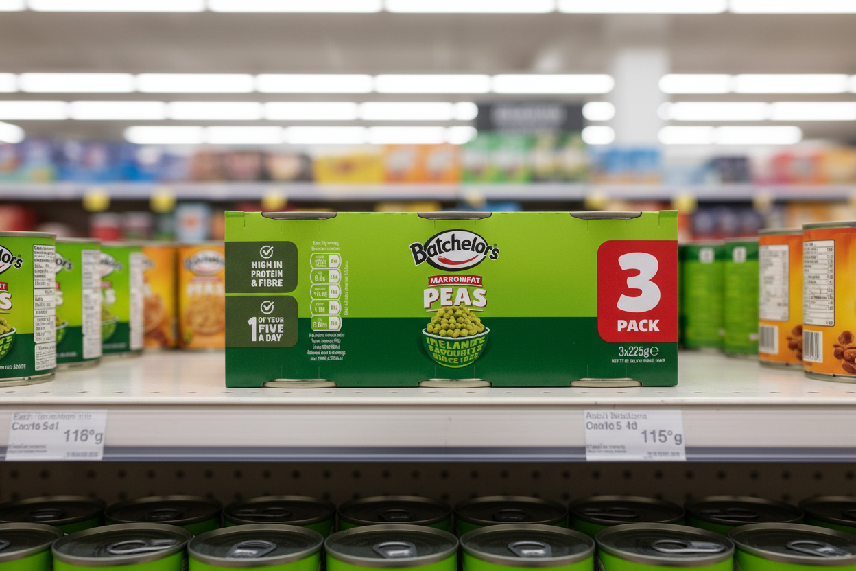 12 x Batchelor's Marrowfat Peas 3 X 225G