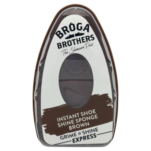 12 x Broga Brothers Brown Instant Shine Sponge