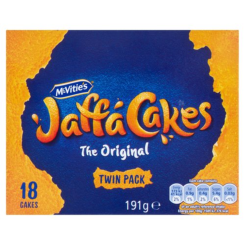 9 x Mcvitie's Jaffa Cakes The Original Twin Pack 18 Cakes 191G