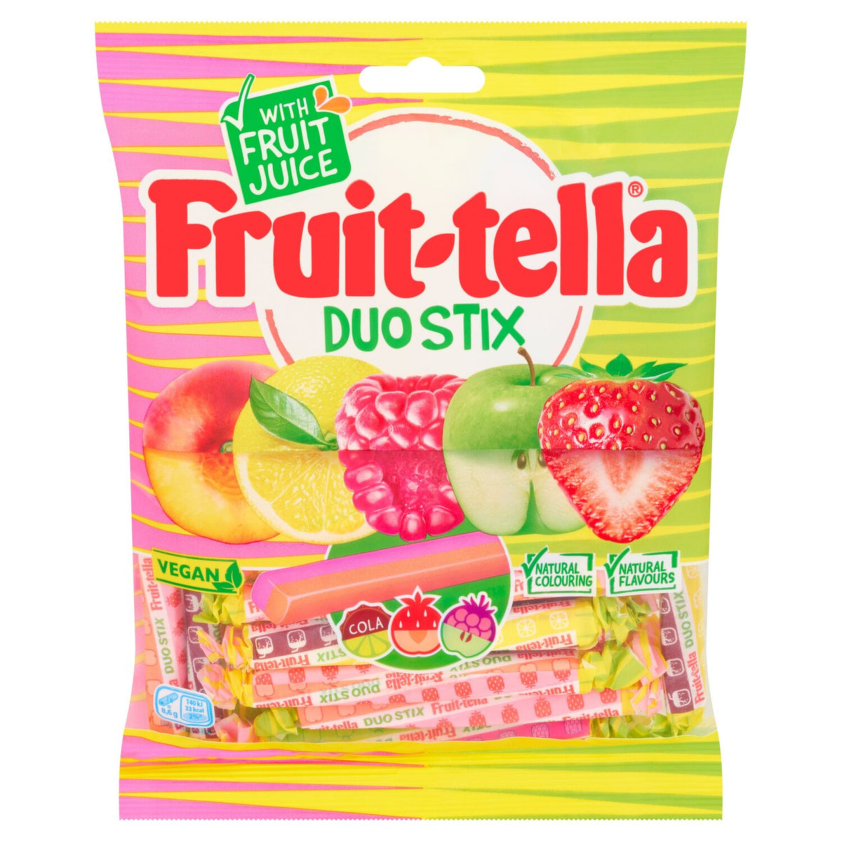 8 x Fruit-Tella - Duo Stix 160G